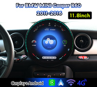 Autoradio tactile Krando 11,8'' pour BMW MINI Cooper R60 2011-2016, navigation GPS hors ligne, Wi-Fi 4G, DSP, YouTube