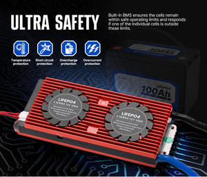 ATEMPOWER充電式密閉型ディープサイクルマリン4W12V100AhLiFePO4リチウム鉄電池 - Product Image 5