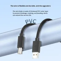 Zzx Zzx-ly-003 Oem Odm Usb2.0 Kabel Data Printer Port Persegi Tembaga Penuh Pelindung Multi-lapis Koneksi Komputer Usb-a ke Usb-b