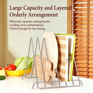 Support de planche à découper <span class=keywords><strong>moderne</strong></span> en gros, en acier inoxydable épaissi, résistant à la rouille, avec pieds antidérapants, pour restaurant - Product Image 2