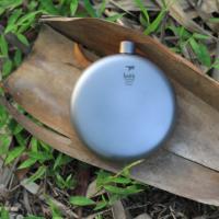 Camping Titanium Pocket Hip Flask Portable Wine Pot Bouteille de vin ronde avec entonnoir Whisky Drinkware Accessoires