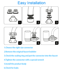 Filtre purificateur d'eau écologique en céramique et charbon actif, compatible avec les systèmes d'eau alcaline - Product Image 1