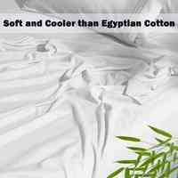 Haute qualité Premium 1800 fils fils drap de lit hôtel blanc écologique confortable 100% ensembles de draps en bambou