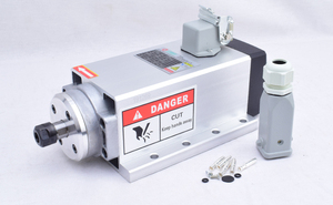 Moteur de broche de fraiseuse GDZ80x73-1.5, 1,5 kW, haute vitesse 24000 tr/min, refroidissement par air avec mandrin ER11 - Product Image 2