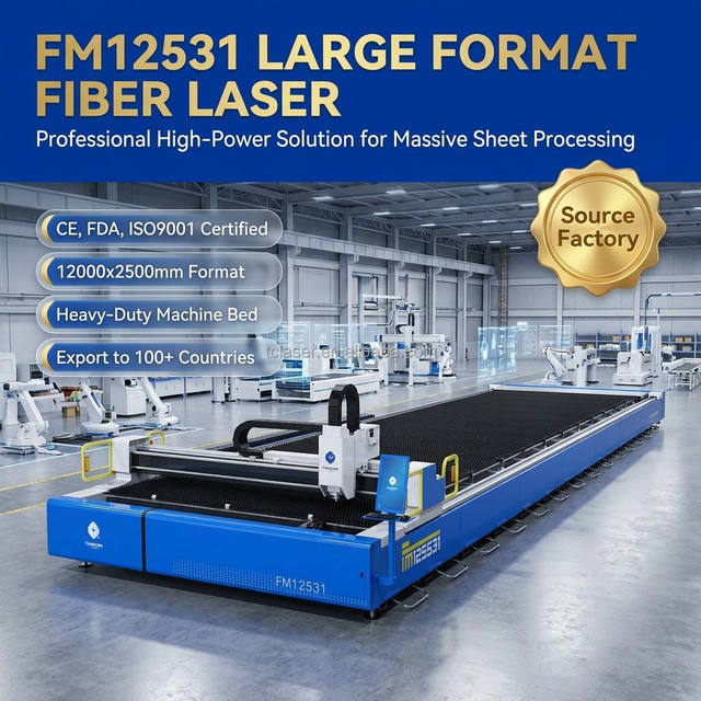 TIANCHEN 30000W Fiber CNC Cutting Machine BOCI Head Cypcut Controller High-Speed Metal Cutting Custom Beveling High Accuracy Low