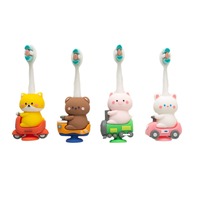 Brosse à dents pour enfants en gros d'usine avec poils ultra-doux personnalisés, manche en PP coloré, brosse à dents pour enfants pour les soins bucco-dentaires