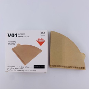 Meilleure vente 100 pièces <span class=keywords><strong>filtres</strong></span> à café papier cône papier filtre naturel pour café filtre jetable goutte à goutte papier filtre pour expresso - Product Image 4