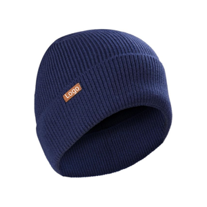 Bonnet en laine de haute qualité pour hommes Taille unique Bonnet d'hiver en tricot doux et chaud Design côtelé classique avec logo personnalisé - Product Image 1