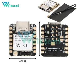 Welksemi Seed Studio XIAO ESP32S3 2.4G papan pengembangan seeduino ESP32-S3 WiFi jaring nirkabel 5.0 8MB modul Flash untuk Ard