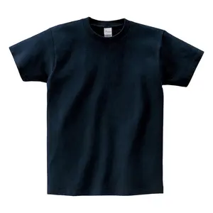 Conception de sérigraphie personnalisée 100% coton unisexe broderie simple couleur unie imprimé o cou manches courtes hommes t-shirt