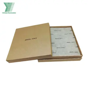 Échantillon personnalisé boîte de papier cadeau de luxe texturé chocolat bonbons dattes biscuits truffe avec papier de soie