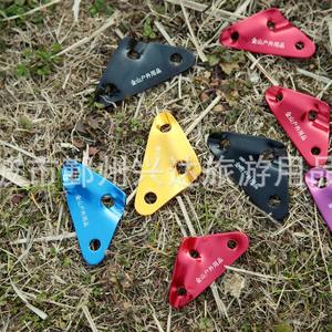 Boucles de fixation triangulaires en alliage d'aluminium Xingda, rouges, réglables, pour cordes de vent, matériel pour tentes et bâches, usage extérieur - Product Image 5