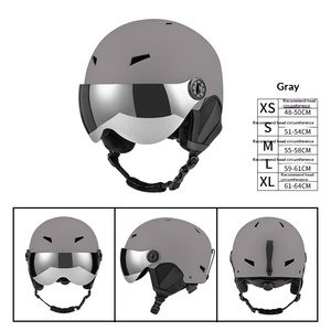Yeni ABS Kışlık Kayak Kaskı, Yetişkinler İçin Vizörlü, Rüzgar Geçirmez Güvenlik Tasarımlı, Açık Hava Sporları İçin - Product Image 6