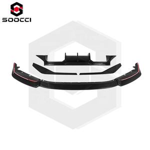 Kit bodi gaya CT V1 serat karbon kering untuk BMW G87 M2 Coupe pemisah dagu Bumper depan Diffuser belakang Spoiler bawah - Product Image 4