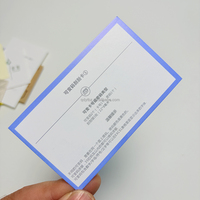 Cartes de visite personnalisées en papier couché anti-contrefaçon, impression offset quadricolore CMYK, pelliculage pour événements professionnels