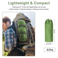 Pompe à pied intégrée personnalisée, matelas à Air épissable, Double ultraléger, pliable, gonflable, pour Camping, matelas de couchage