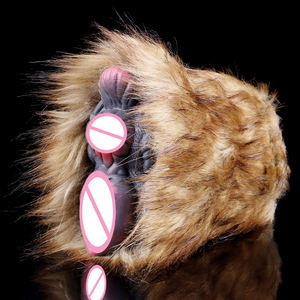 Gerçekçi hayvan vajinal kedi oyuncaklar silikon Anal peluş Masturbators erkekler için seksi Orgasmic kedi cep Penis stimülatörü - Product Image 2