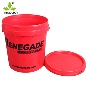 Seau en plastique de 16 kg avec couvercle, personnalisable, en matériau PP de qualité alimentaire, résistant aux hautes températures - Product Image 6