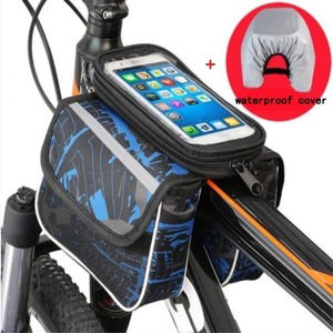 Bolsa de Marco de Tubo Frontal Superior para Bicicleta de Montaña, 1 Unidad, Resistente al Agua, Almacenamiento de 6,0 Pulgadas, Funda de Teléfono, Bolsa de Sillín con Pantalla Táctil - Product Image 3