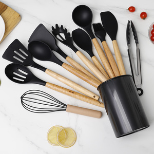 Ensemble de 12 ustensiles de <span class=keywords><strong>cuisine</strong></span> en <span class=keywords><strong>silicone</strong></span> écologiques antiadhésifs avec spatule de <span class=keywords><strong>cuisine</strong></span>, pinces alimentaires, <span class=keywords><strong>fouet</strong></span> à œufs pour ustensiles de <span class=keywords><strong>cuisine</strong></span> - Product Image 2