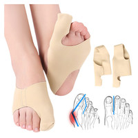 Séparateur d'oignon à gros orteils pour homme et femme, chaussettes bandage hallux valgus correcteur d'oignon