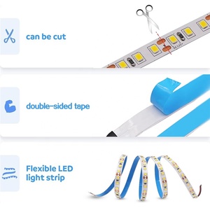 12V SMD2835 LED-Streifen 5m Hohe Lumenleistung 8mm PCB 120LED/<span class=keywords><strong>m</strong></span> IP65 Wasserdicht RGB-Lichterketten Flexibel Dimmbar USB Weiß/Warm - Product Image 4