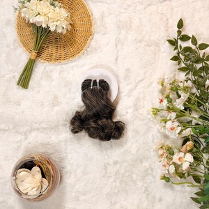 ผมต่อแบบเวฟธรรมชาติจากอินเดียแท้ ราคาสมเหตุสมผล ผมเวอร์จิ้นแบบ Double Drawn สำหรับขาย - Product Image 3