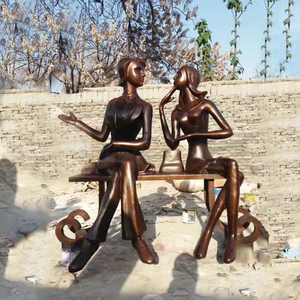 Estatuas de mujer modernas de bronce personalizadas, estatuas de mujer hermosa, decoración del hogar, estatua de chica Sexy desnuda de bronce de tamaño real - Product Image 6
