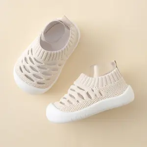 YLYZZ16 2022 Ademend Verkocht Schoenen Kinderen Rubber Zolen Katoenen Baby Schoenen Anti-Slip Voor Baby Peuter Schoenen