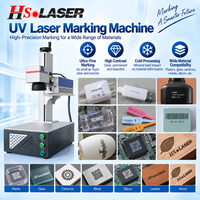 Machine de marquage laser UV tout-en-un de type bureau HS LASER 3W 5W avec système de refroidissement par air