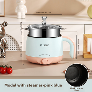 <span class=keywords><strong>Olla</strong></span> Eléctrica Portátil de Acero Inoxidable, Multifuncional, Antiadherente, para Uso Doméstico y Hotelero - Product Image 4