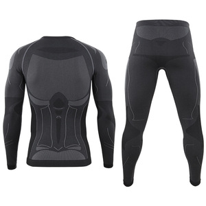 DF ESDY 1 Ensemble de sous-vêtements thermiques pour homme, sport et plein air, automne, anti-humidité, combinaison de ski, ensemble de yoga moulant, vêtements de cyclisme sans couture - Product Image 4