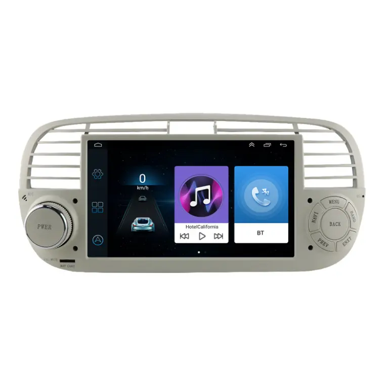 Lettore per auto wifi radio lettore android navigazione gps per Fiat 500 7 pollici Android 11