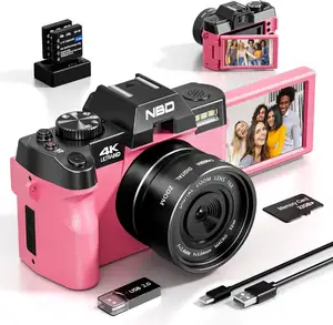 Nbd máy ảnh lưu trữ chất lượng cao F2.4 khẩu độ màu hồng Máy ảnh chụp ảnh kỹ thuật số với TF