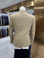 Costume de Mariage Solide pour Homme Blazer d'Affaires de Marié Veste de Smoking Tenue Formelle Homme Fête Bal Manteau Croisé