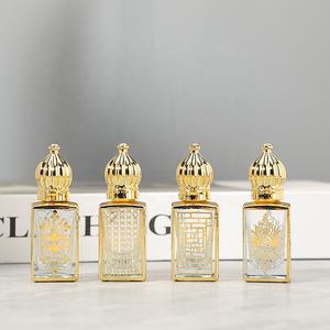 Fantasia 3ml 6ml 9ml 12ml 15ml di lusso elettrolitica corona d'oro rotolo tappo su profumo di vetro <span class=keywords><strong>Attar</strong></span> bottiglie - Product Image 2