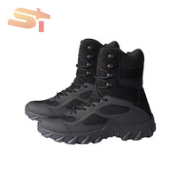 Chaussures de randonnée tactiques mi-hautes SIKE pour hommes - Chaussures de sport en tissu mesh, nouvelles bottes d'entraînement