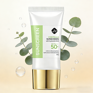 <span class=keywords><strong>Crema</strong></span> <span class=keywords><strong>Solare</strong></span> Coreana alla Centella SPF <span class=keywords><strong>50</strong></span>+ PA++++ Idratante <span class=keywords><strong>Protezione</strong></span> UV <span class=keywords><strong>Viso</strong></span> Senza Residui Bianchi Private Label OEM ODM Logo Personalizzato - Product Image 1