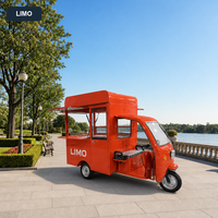 Chariot de vente électrique à trois roues avec trappe de service escamotable