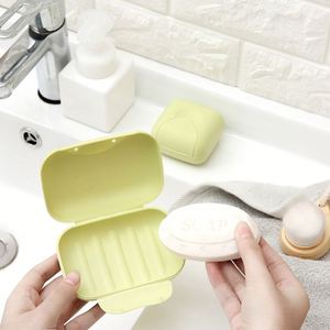 Boîte à savon de voyage et de vacances de grande taille, pratique et créative, en plastique, avec impression de logo personnalisé, avec couvercle - Product Image 4