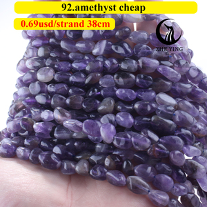 Zhe Ying 6-8 mm Unregelmäßige Nugget-Steinperlen Aktions-Stil Kieselstein Getrommelte Nugget-Perlen - Product Image 2
