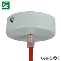 Base de lampe led en métal, baldaquin de lampe, plafond en rose