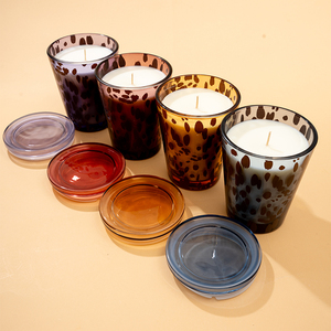 Aikun เทียนหอมลายจุดพิมพ์เสือดาวขนาดใหญ่13*17.5ซม. 35ออนซ์/10*14ซม. 12.5ออนซ์/9*11ซม. 8.5 - Product Image 1