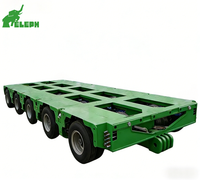 Semi-remorque modulaire hydraulique multi-essieux pour le transport de poutres de pont surdimensionnées