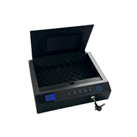 Coffre-fort biométrique pour arme à feu à ouverture automatique, avec éclairage intégré et affichage LED, accès rapide pour table de chevet, ODM