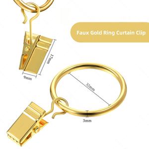 Современный скандинавский Золотой Римский крючок простой железный зажим для штор занавески прочный металлический зажим современный несущий дизайн - Product Image 2