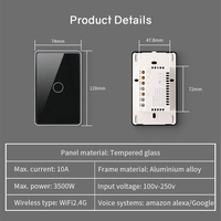 Glomarket Tuya Wifi US Standard 1/2/3/4 gang Smart Switch Support Alexa & Google Control High-grade New Modle Light Switch