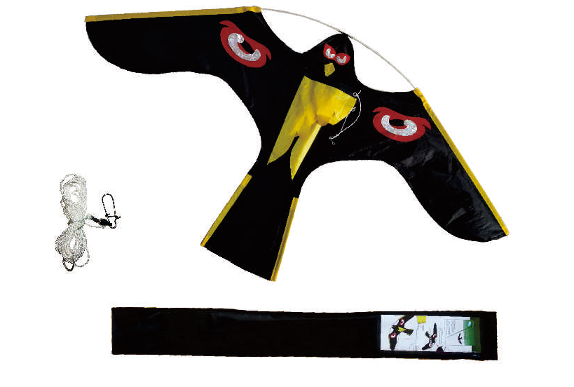 Laser reflective eye scare bird eagle kite