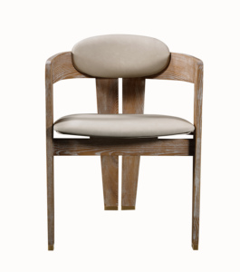Chaise de salle à manger en bois massif de style nordique et chaise à dossier de style maison - Product Image 1