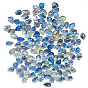 Cabochons en Pierre de Lune Arc-en-ciel Blanche Naturelle, Formes Variées, Taille Personnalisable, Certifiés par un tiers, Faible MOQ, 1 Pièce, Livraison Rapide - Product Image 1